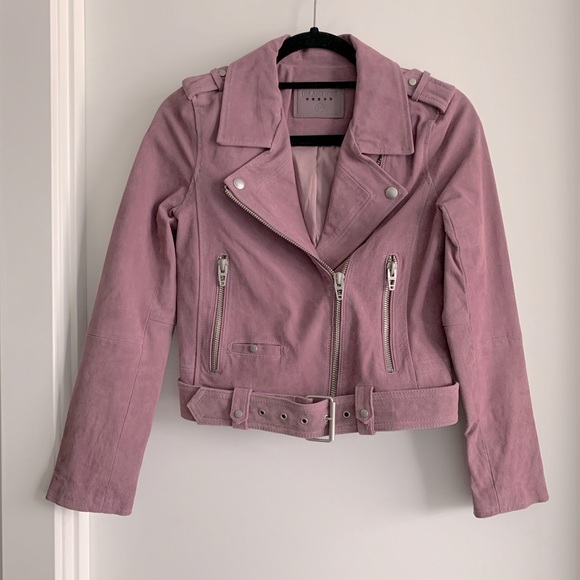 BlankNYC Lilac Suede Moto Jacket - Picture 6 of 12